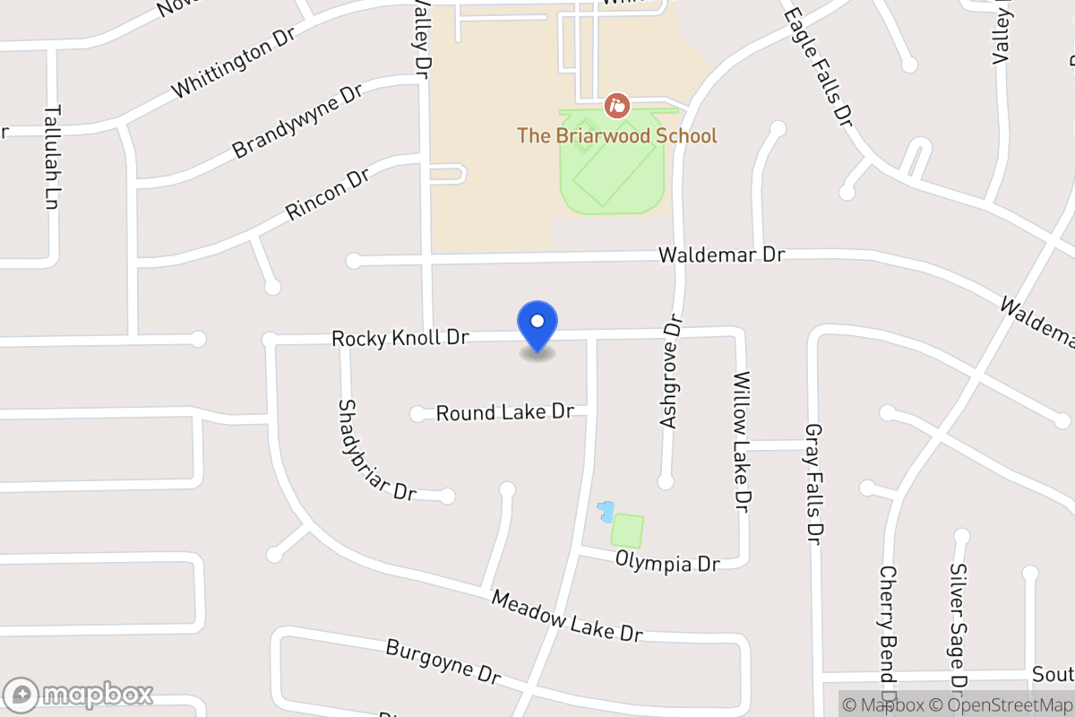 Map of 12227 Rocky Knoll Dr, Houston