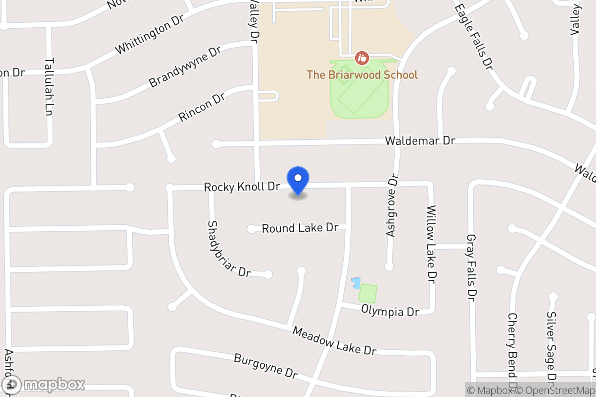Map of 12235 Rocky Knoll Dr, Houston