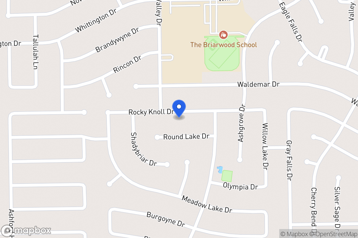 Map of 12239 Rocky Knoll Dr, Houston