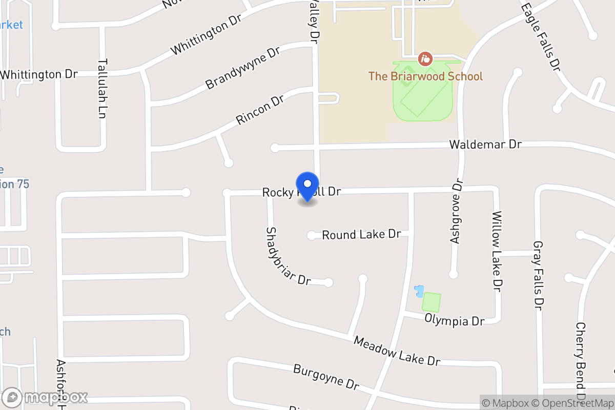Map of 12303 Rocky Knoll Dr, Houston