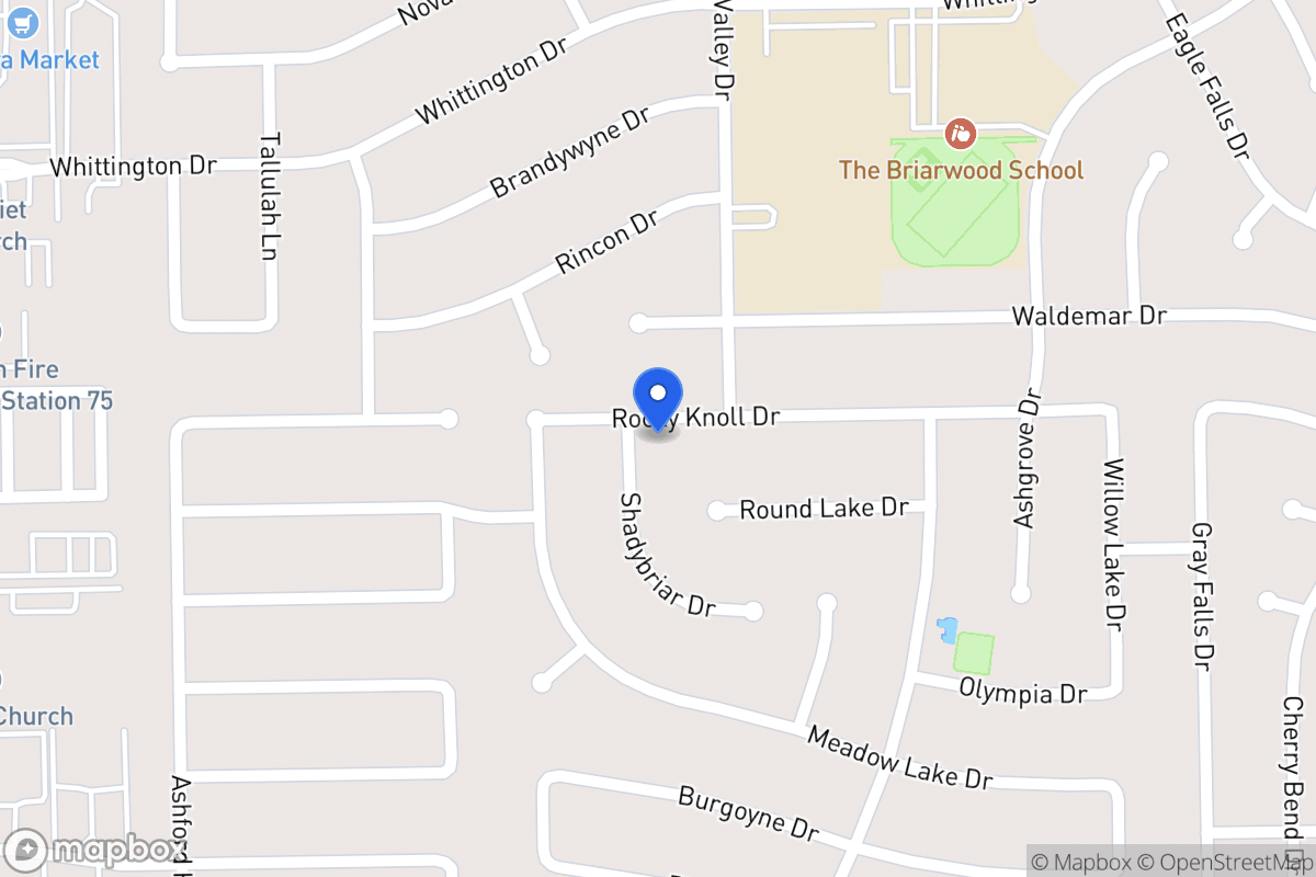 Map of 2003 Shadybriar Dr, Houston