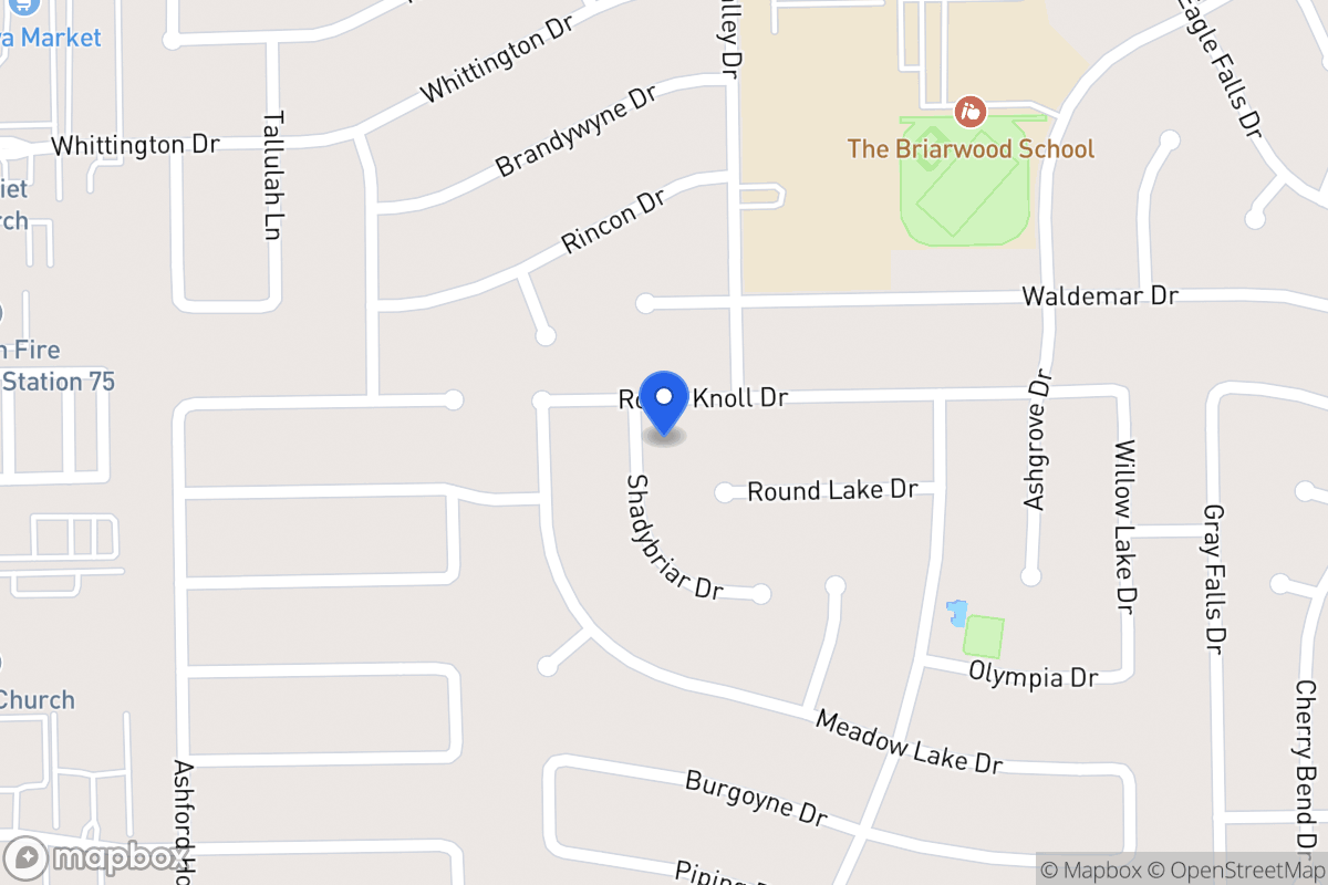 Map of 2007 Shadybriar Dr, Houston