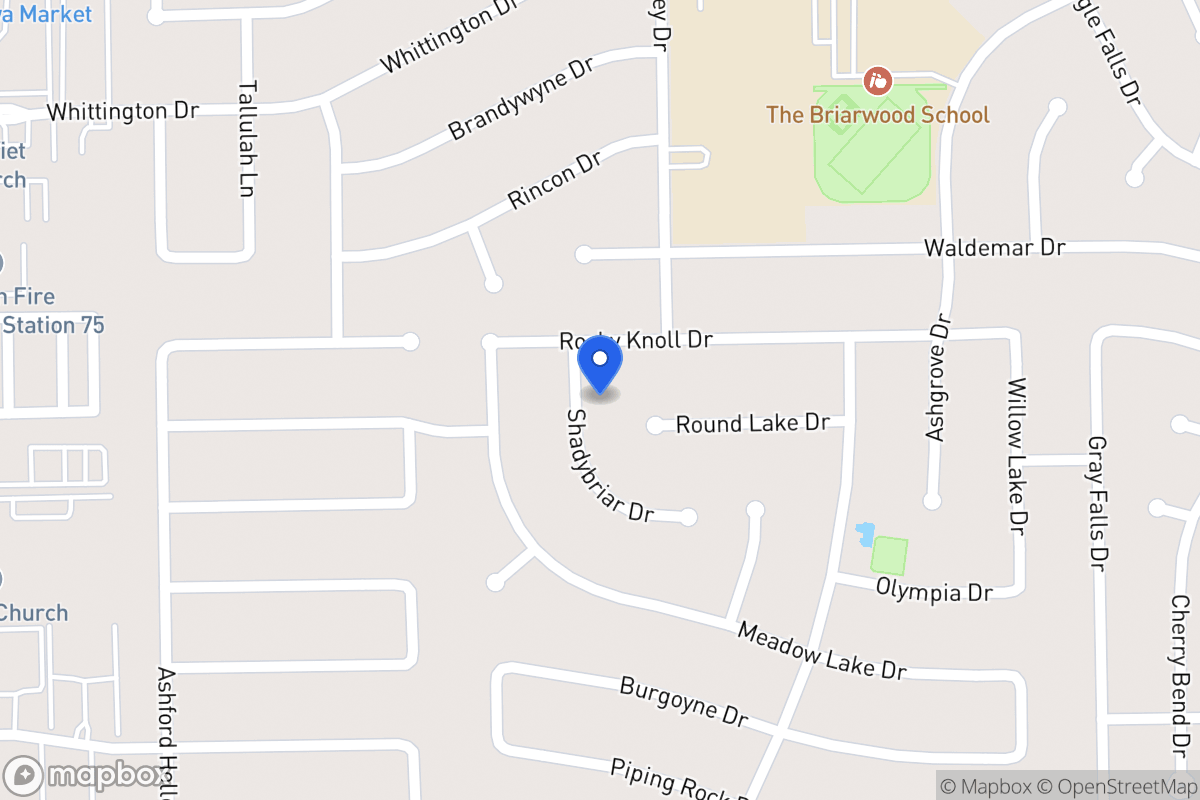 Map of 2011 Shadybriar Dr, Houston