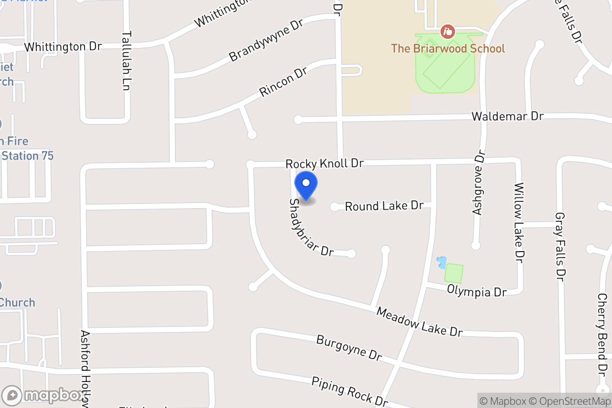 Map of 2015 Shadybriar Dr, Houston