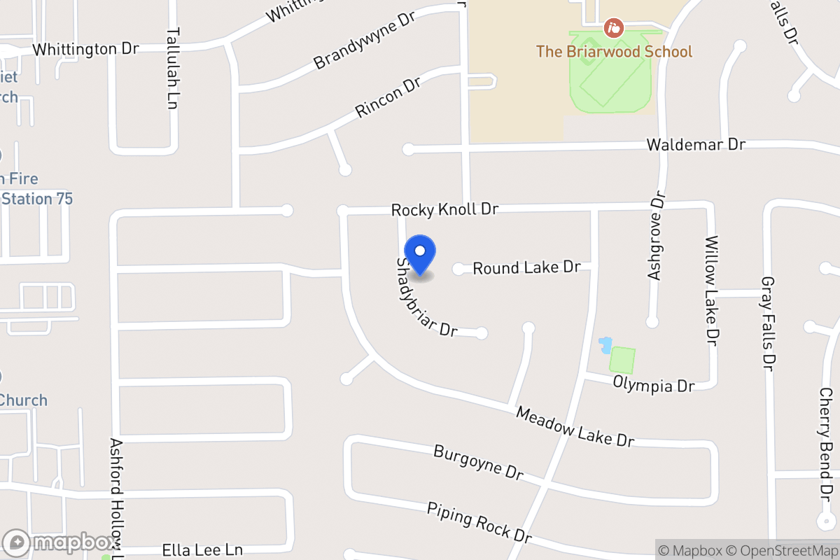 Map of 2019 Shadybriar Dr, Houston
