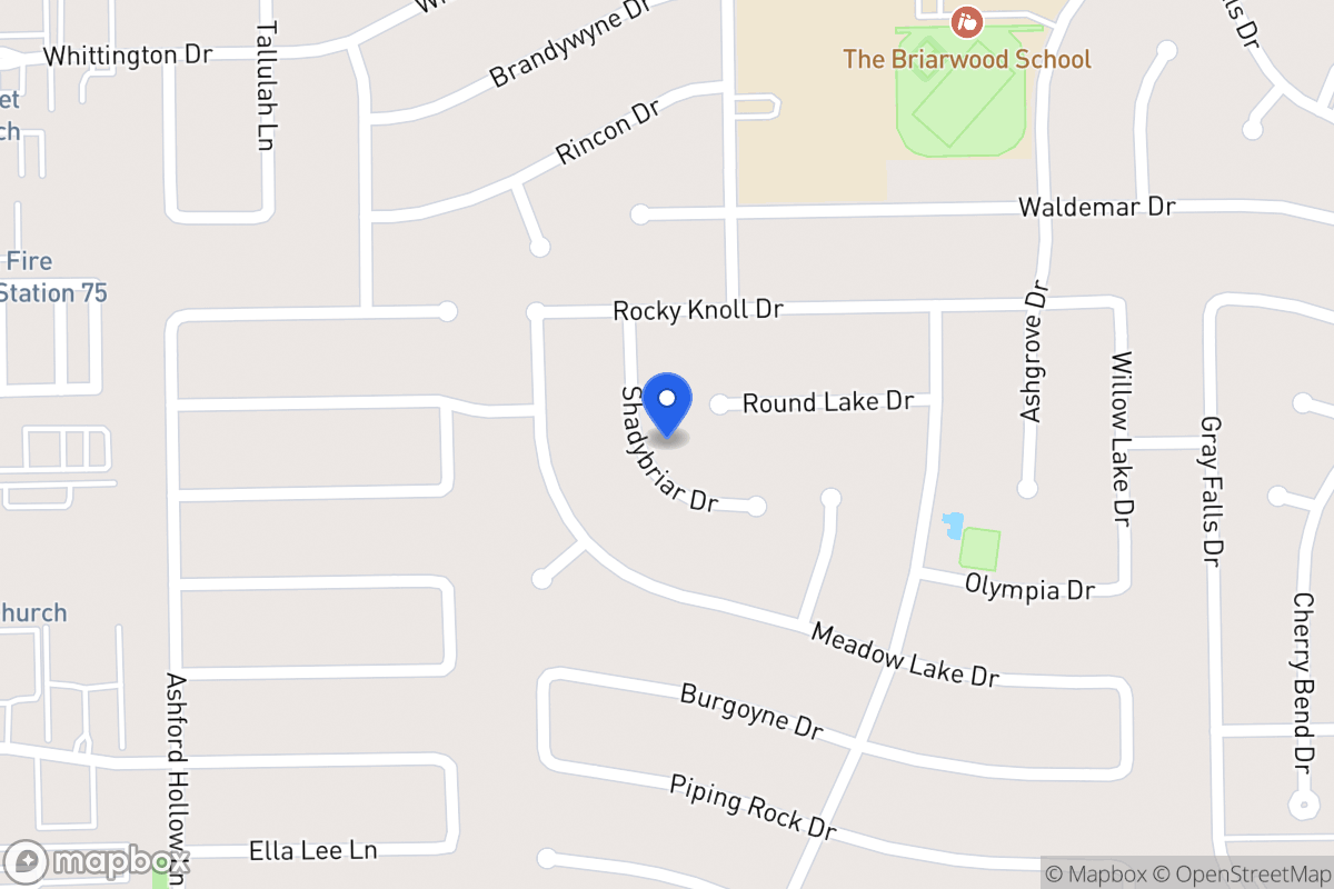 Map of 2023 Shadybriar Dr, Houston