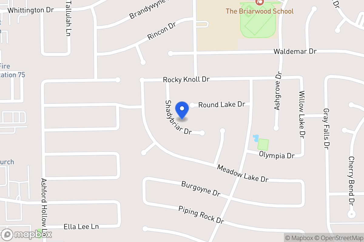 Map of 2103 Shadybriar Dr, Houston