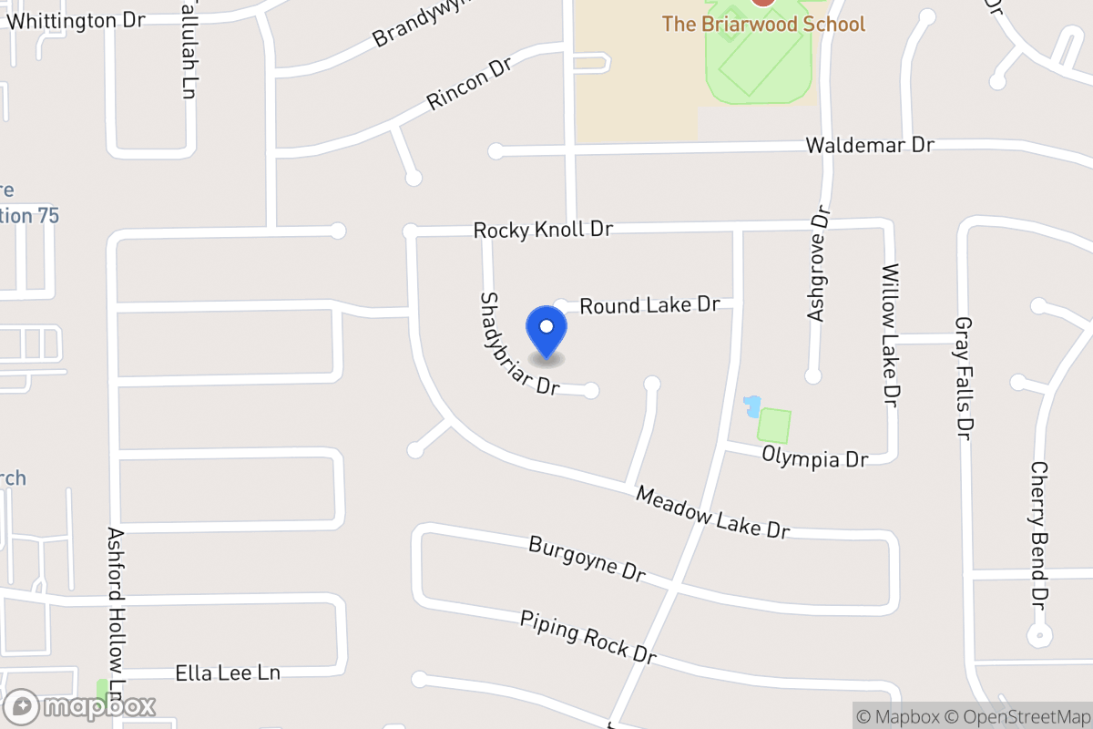 Map of 2111 Shadybriar Dr, Houston