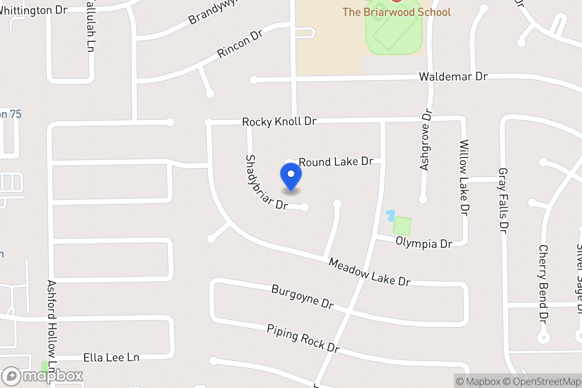 Map of 2119 Shadybriar Dr, Houston