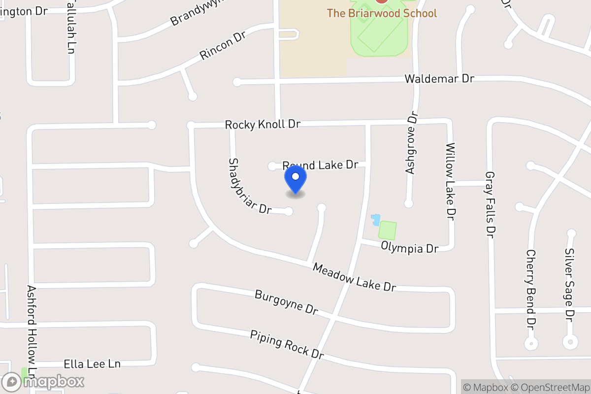 Map of 2127 Shadybriar Dr, Houston