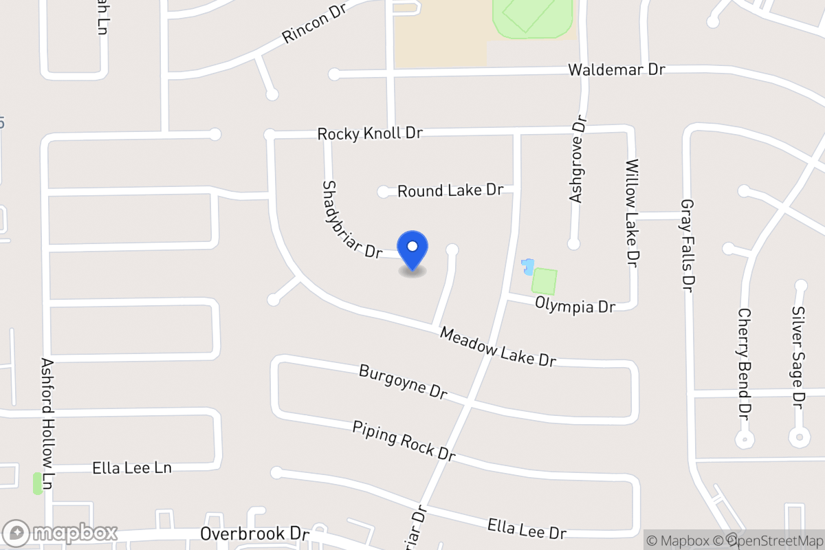 Map of 2126 Shadybriar Dr, Houston