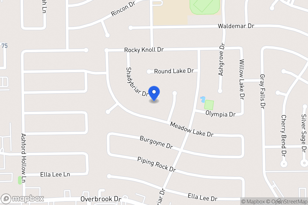 Map of 2122 Shadybriar Dr, Houston