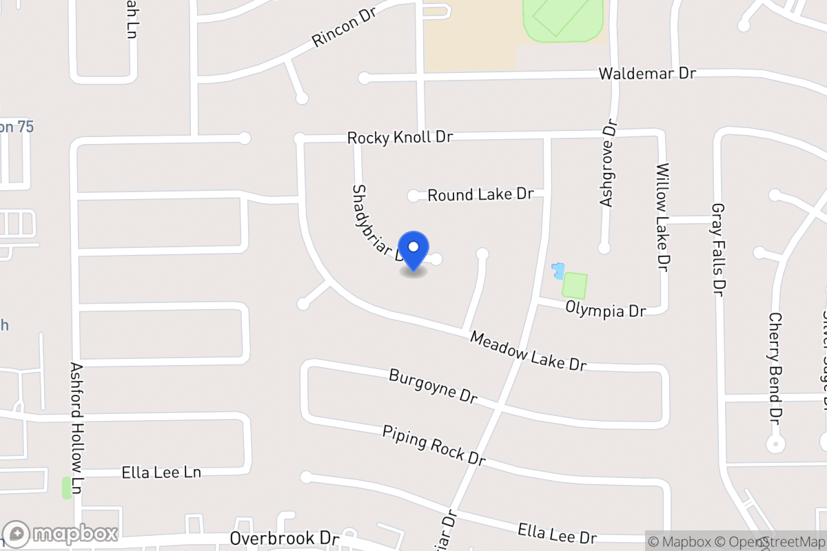 Map of 2118 Shadybriar Dr, Houston