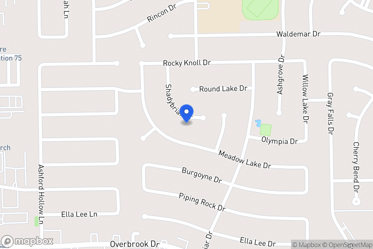 Map of 2114 Shadybriar Dr, Houston