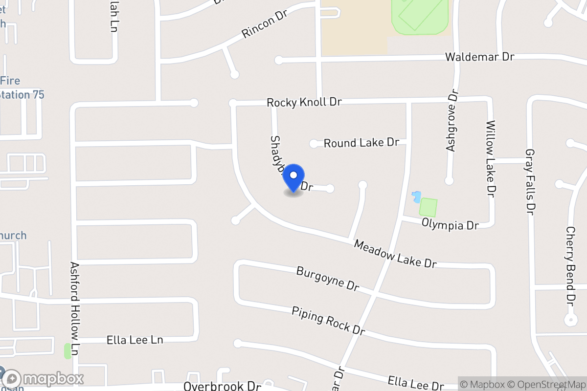 Map of 2110 Shadybriar Dr, Houston