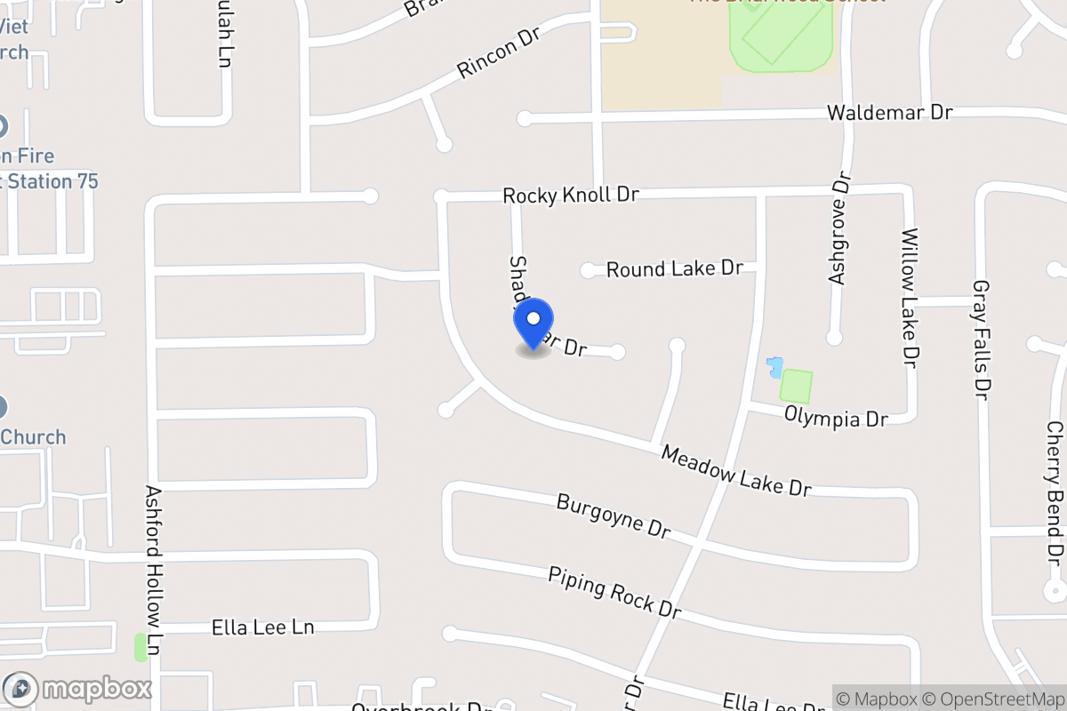 Map of 2106 Shadybriar Dr, Houston