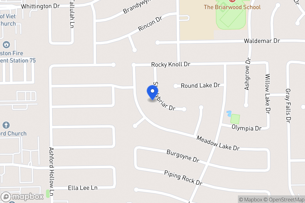Map of 2026 Shadybriar Dr, Houston