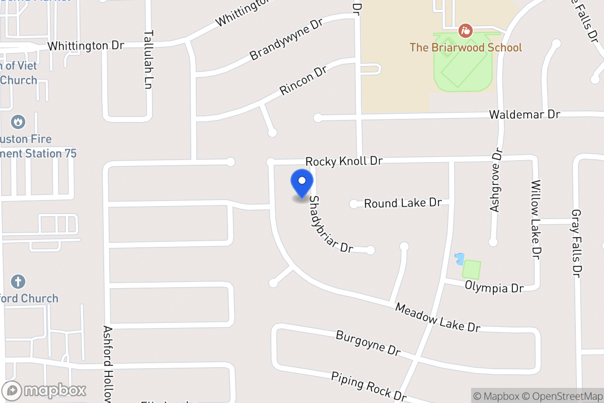 Map of 2014 Shadybriar Dr, Houston