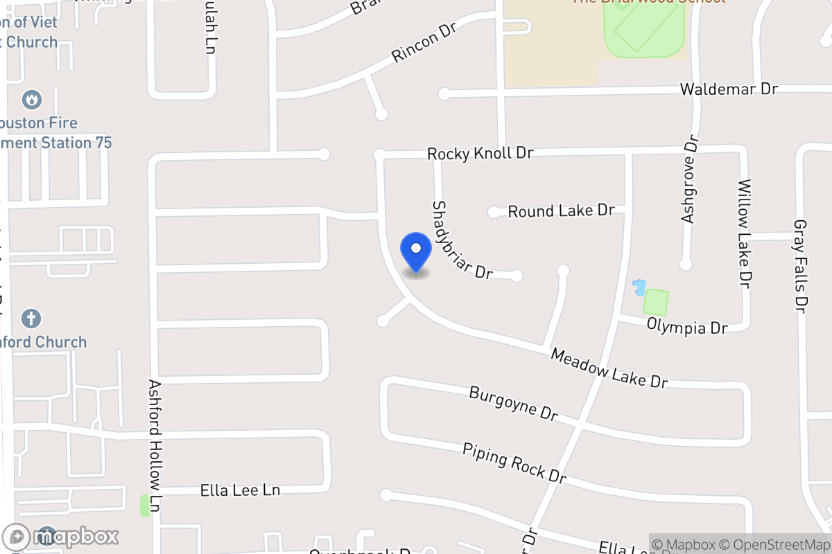 Map of 12322 Meadow Lake Dr, Houston