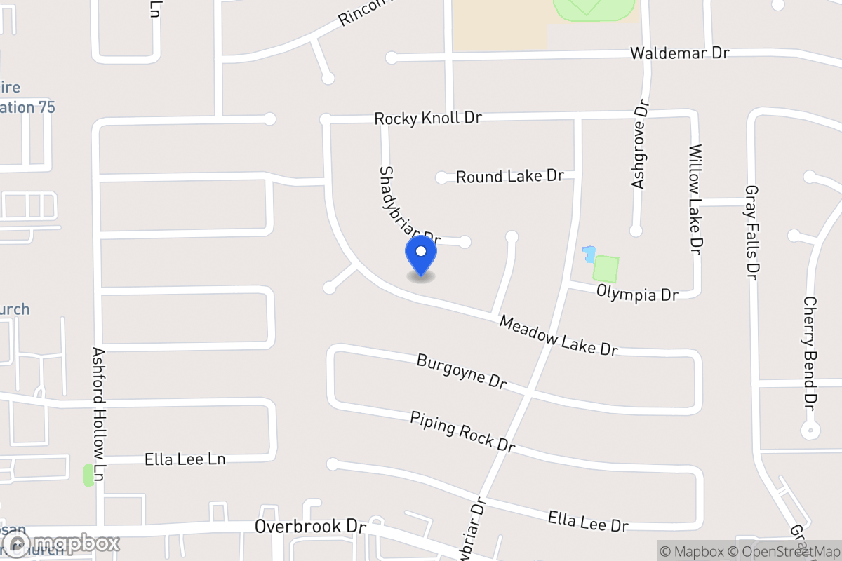 Map of 12302 Meadow Lake Dr, Houston