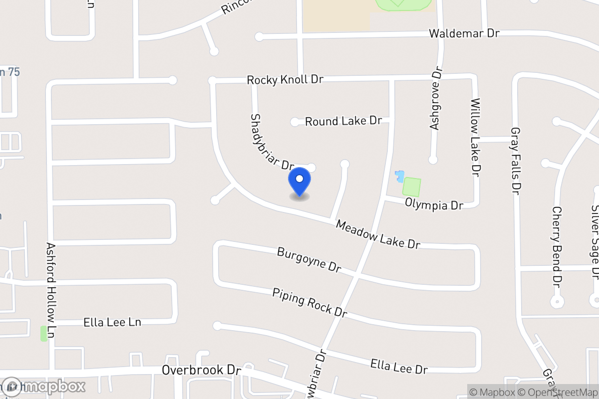Map of 12230 Meadow Lake Dr, Houston