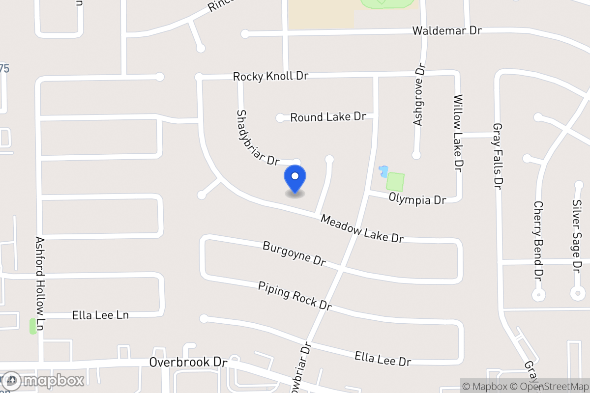 Map of 12226 Meadow Lake Dr, Houston