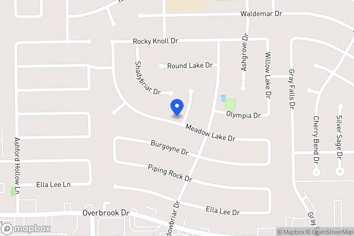 Map of 2210 Crystal Hills Dr, Houston