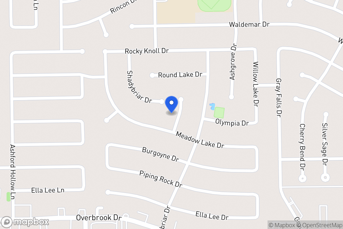 Map of 2202 Crystal Hills Dr, Houston