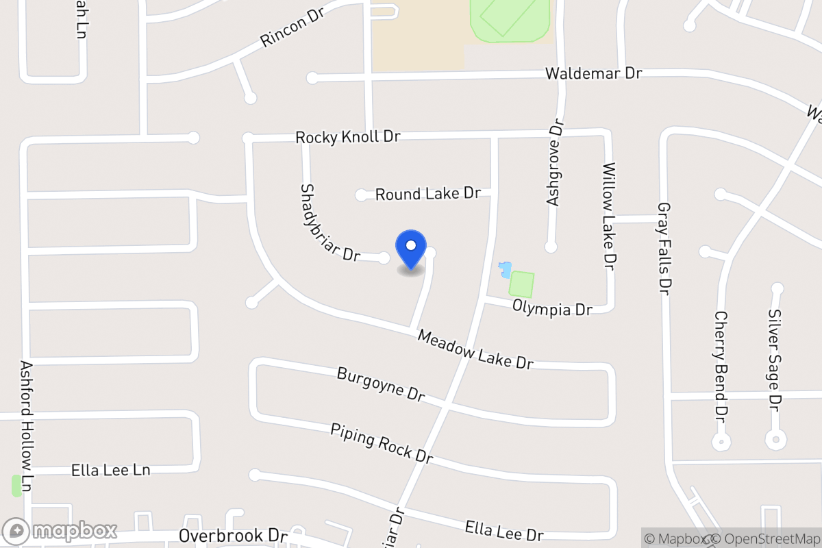 Map of 2114 Crystal Hills Dr, Houston