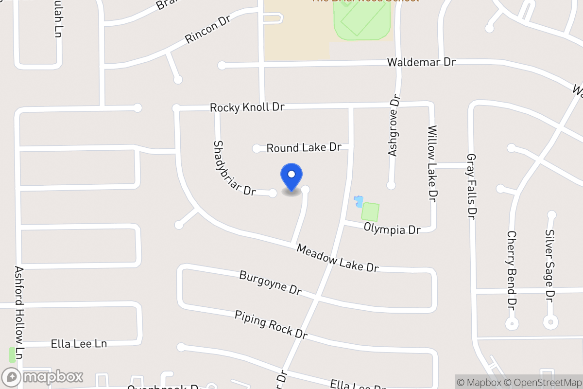 Map of 2110 Crystal Hills Dr, Houston