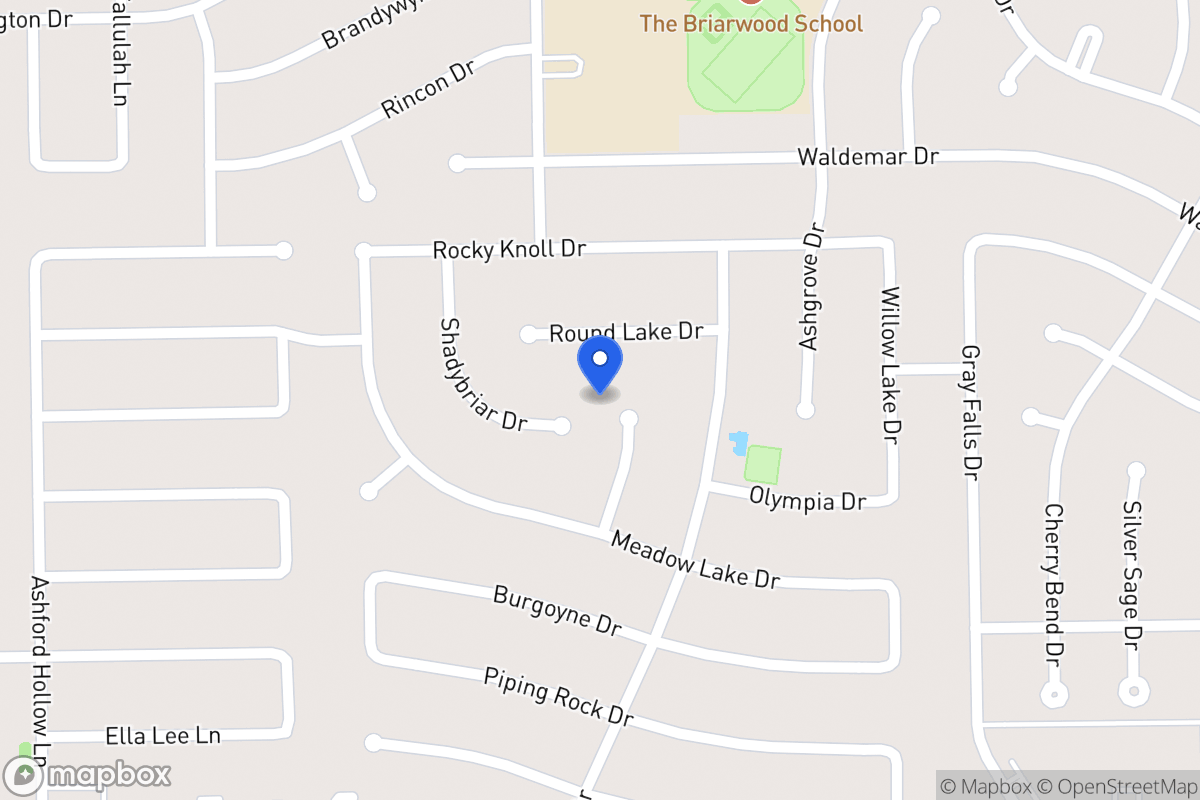 Map of 2106 Crystal Hills Dr, Houston
