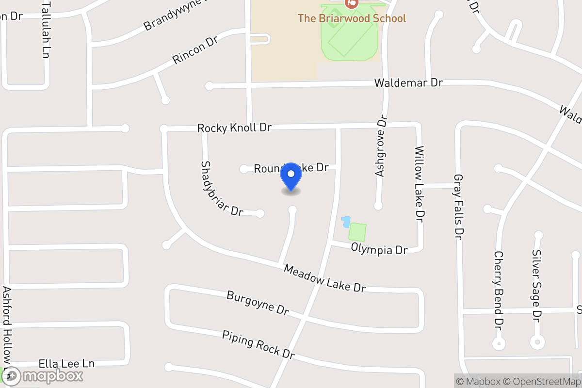 Map of 2102 Crystal Hills Dr, Houston