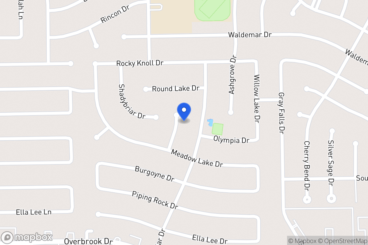Map of 2111 Crystal Hills Dr, Houston