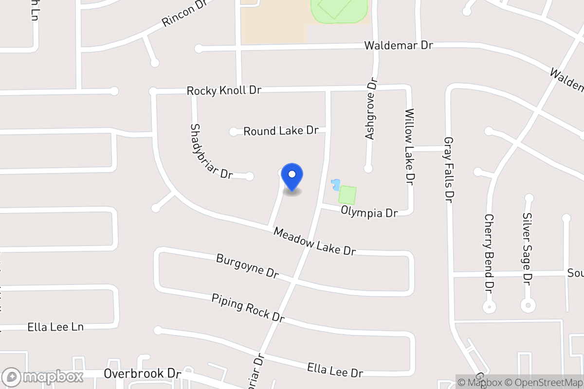 Map of 2115 Crystal Hills Dr, Houston
