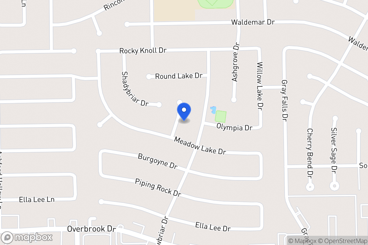 Map of 2203 Crystal Hills Dr, Houston