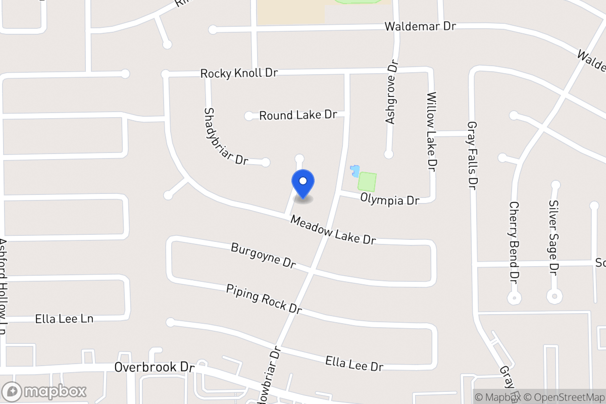 Map of 2207 Crystal Hills Dr, Houston