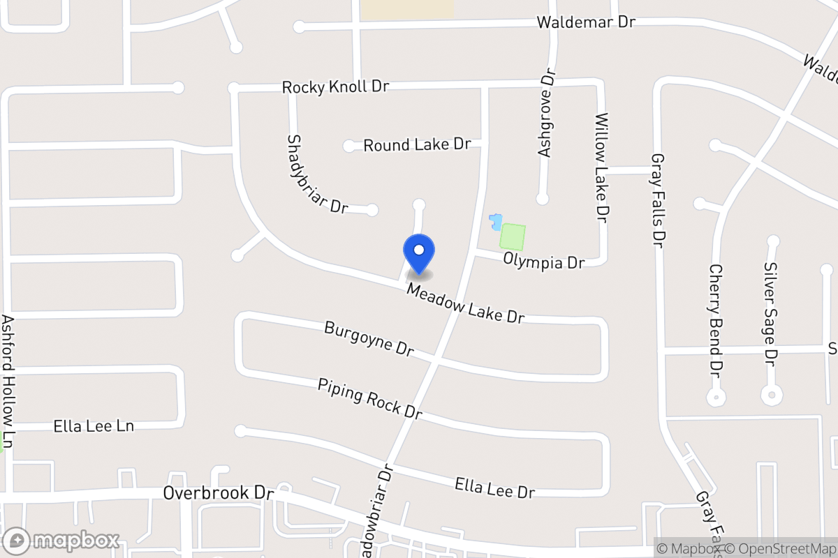 Map of 2211 Crystal Hills Dr, Houston