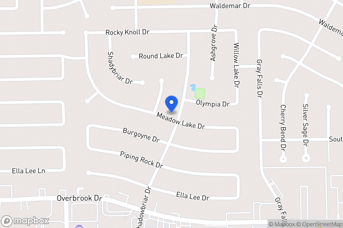 Map of 2210 Shadowbriar Dr, Houston