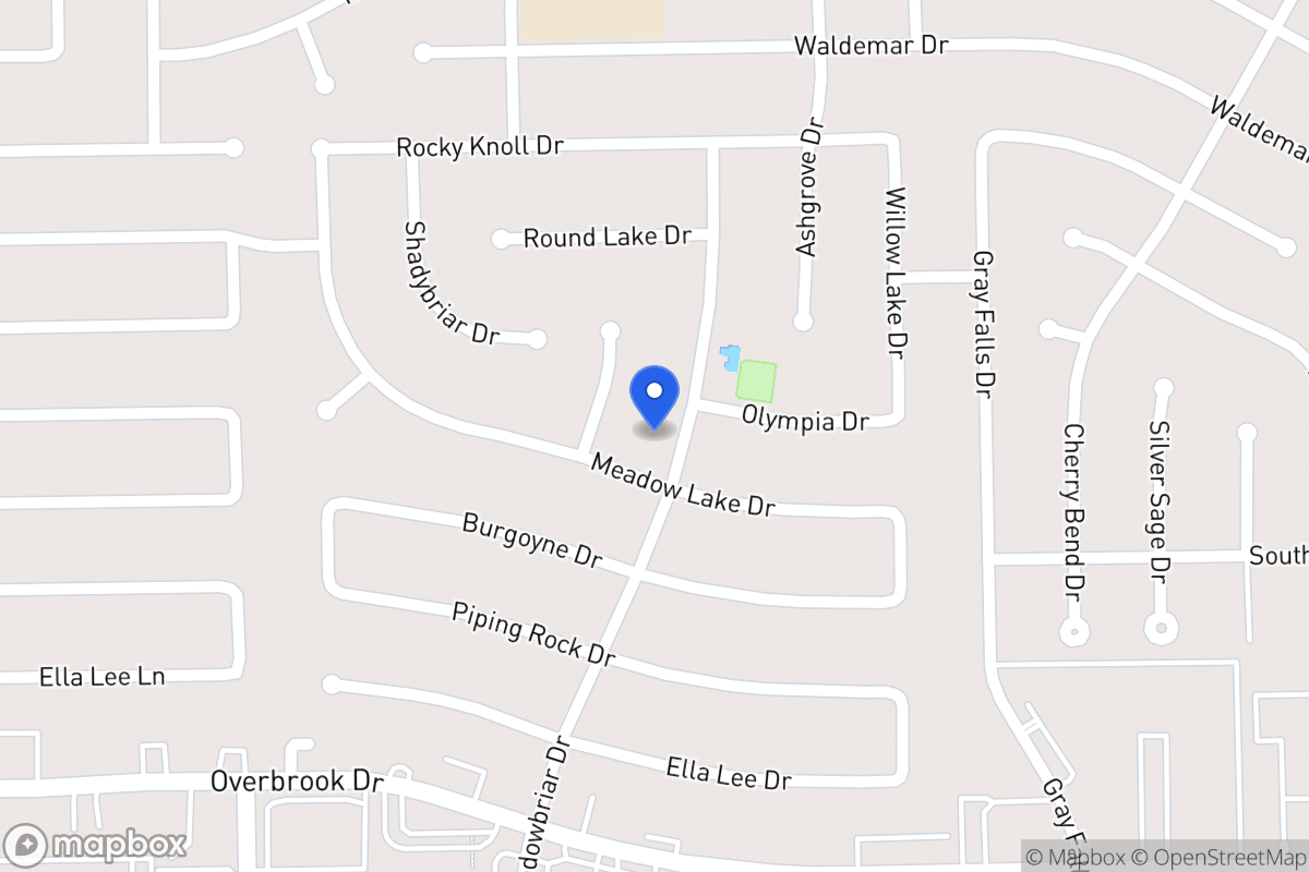 Map of 2206 Shadowbriar Dr, Houston