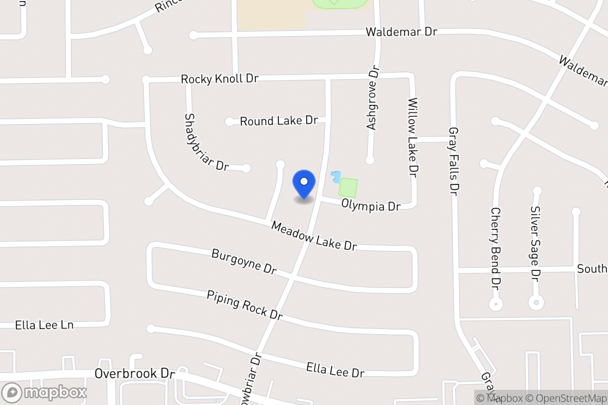 Map of 2202 Shadowbriar Dr, Houston