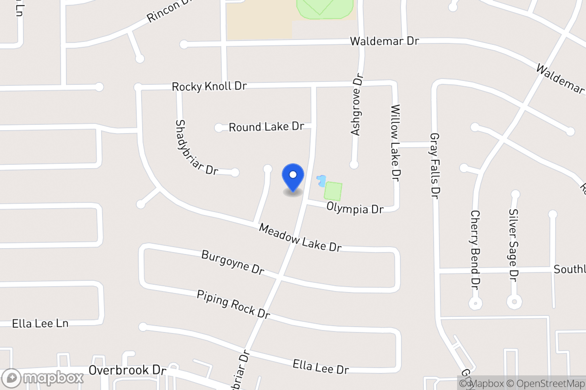 Map of 2126 Shadowbriar Dr, Houston