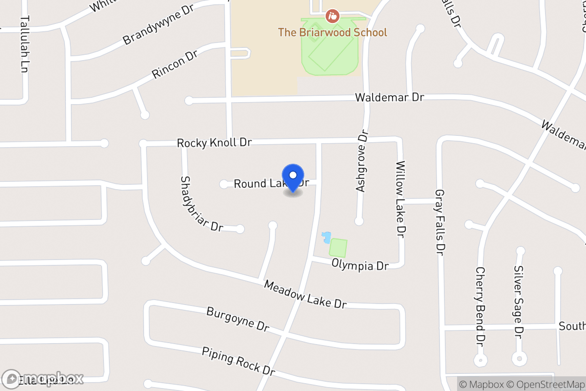 Map of 1934 Round Lake Dr, Houston