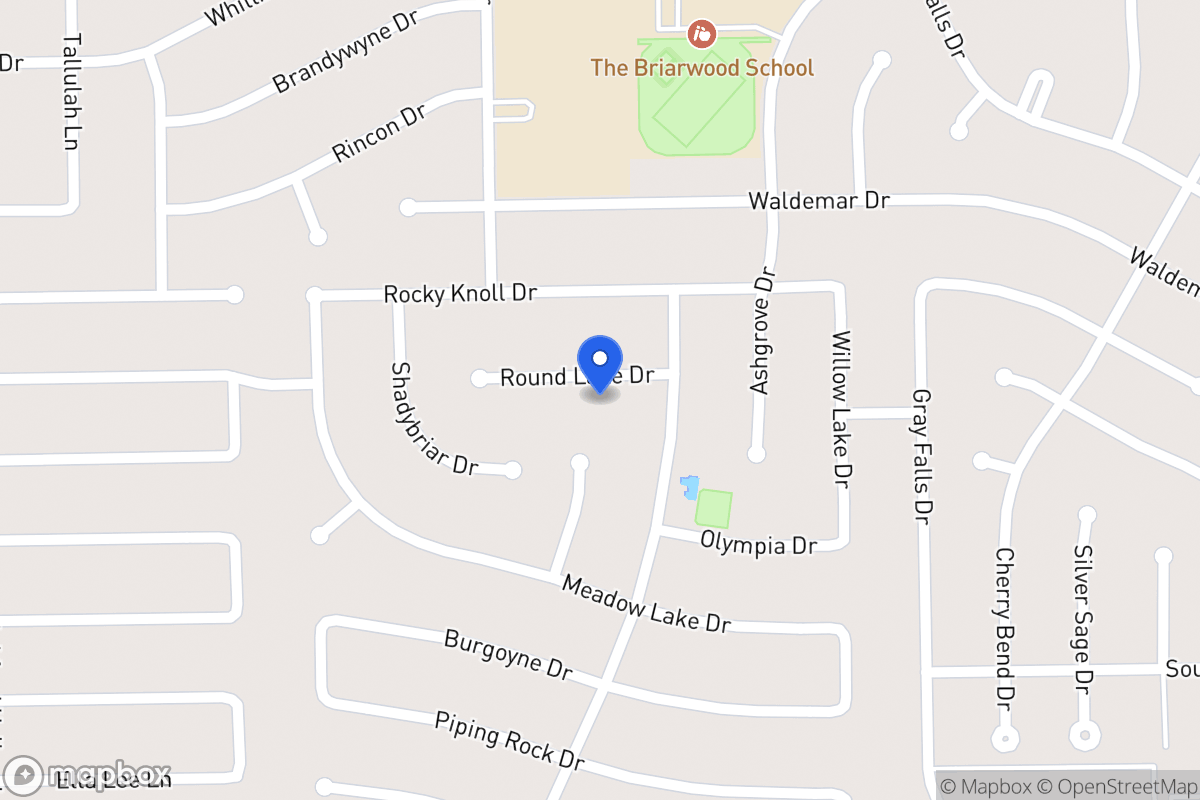 Map of 1930 Round Lake Dr, Houston