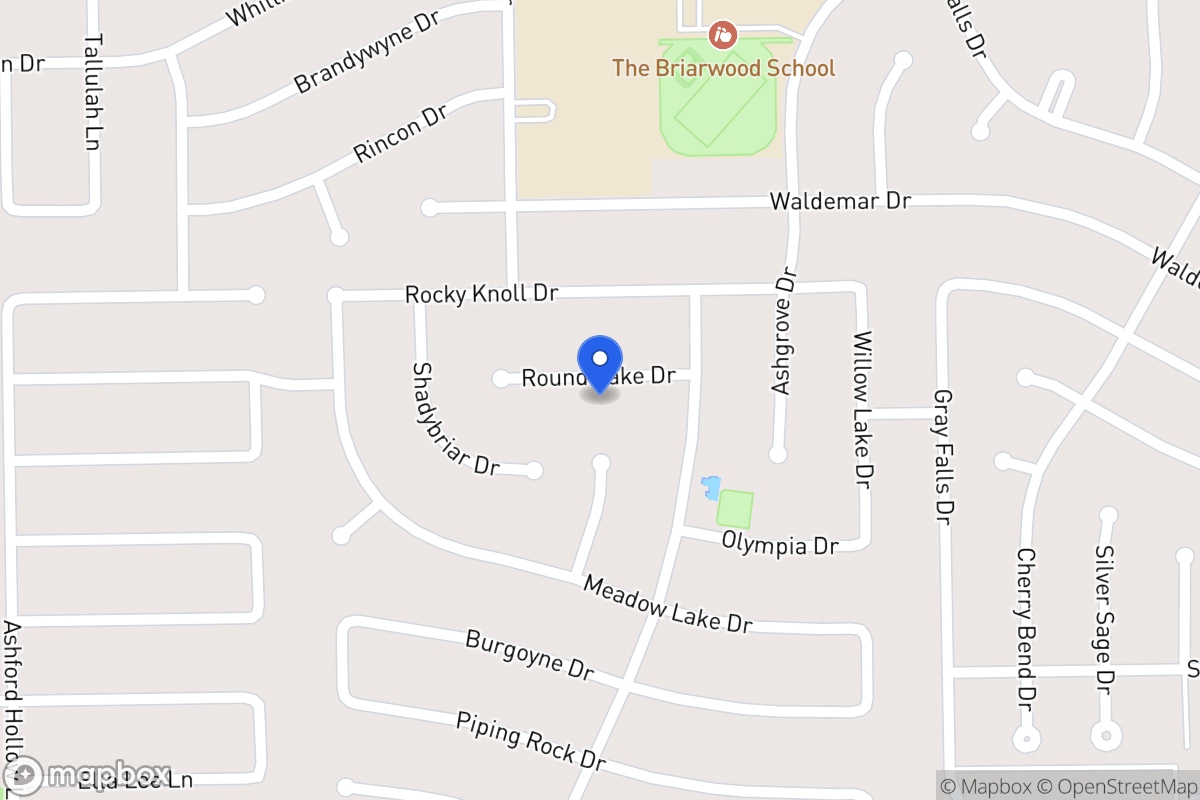 Map of 1926 Round Lake Dr, Houston