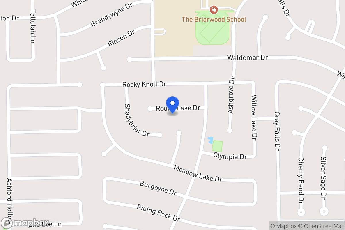 Map of 1922 Round Lake Dr, Houston