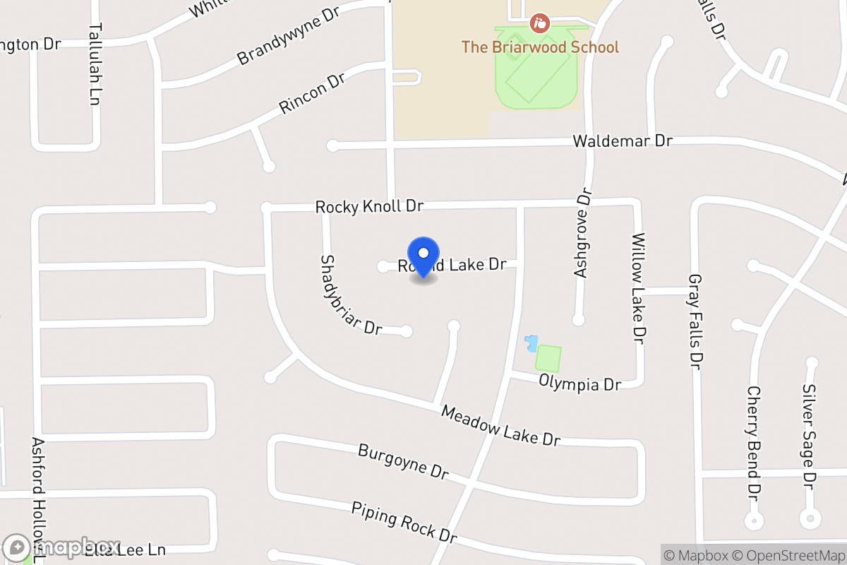 Map of 1918 Round Lake Dr, Houston