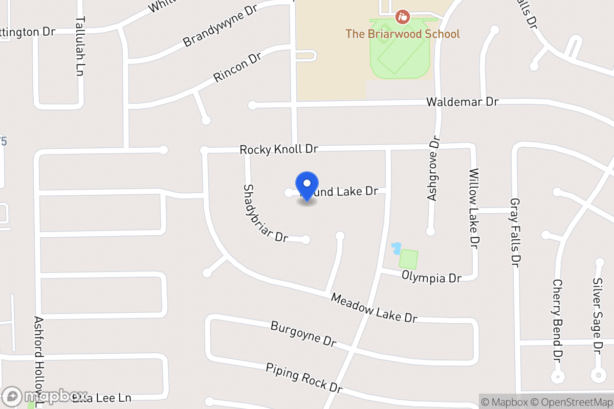 Map of 1914 Round Lake Dr, Houston
