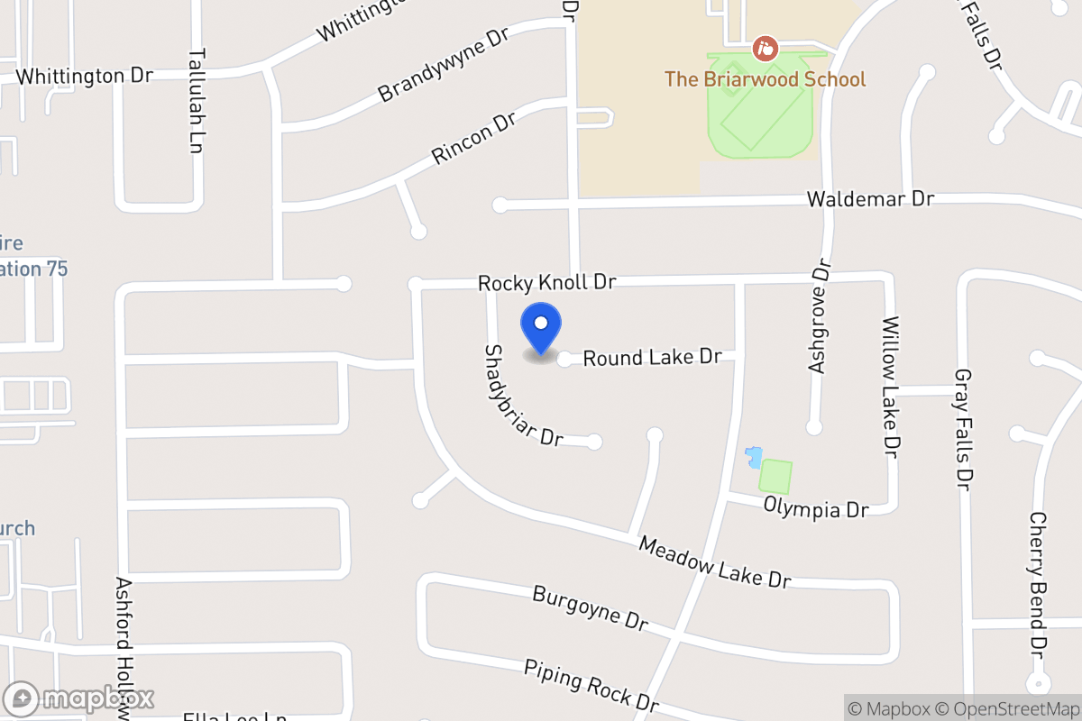 Map of 1903 Round Lake Dr, Houston