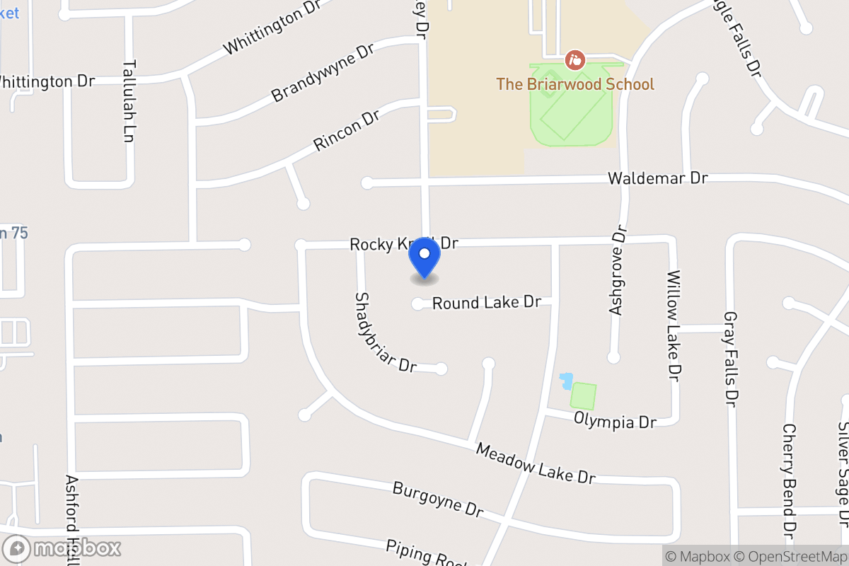 Map of 1911 Round Lake Dr, Houston