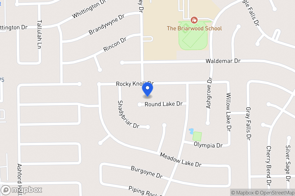 Map of 1915 Round Lake Dr, Houston